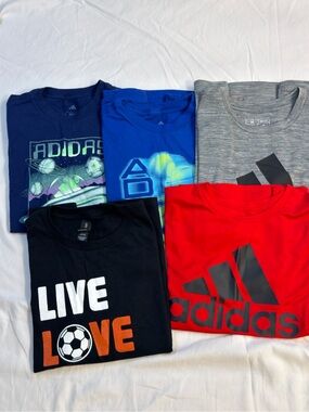 5 Kids Short-Sleeve Soccer Tees (4 adidas)